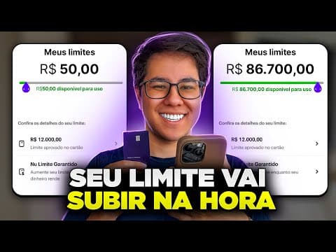 COMO AUMENTAR O LIMITE NO CARTÃO DO NUBANK 2025! CONSEGUI 86 MIL DESSA FORMA!