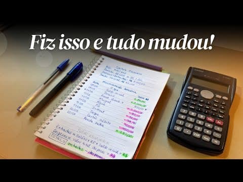 Como controlar seu DINHEIRO com papel e caneta