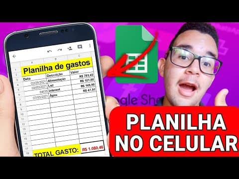 $ COMO FAZER UMA PLANILHA FINANCEIRA PARA SEUS GASTOS MENSAIS PELO CELULAR